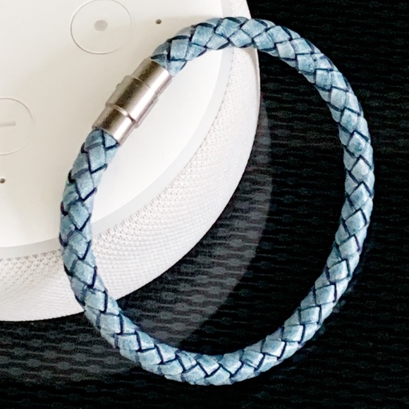 Handcrafted Double Round Braided Leather Bracelet - Picture 1 of 4